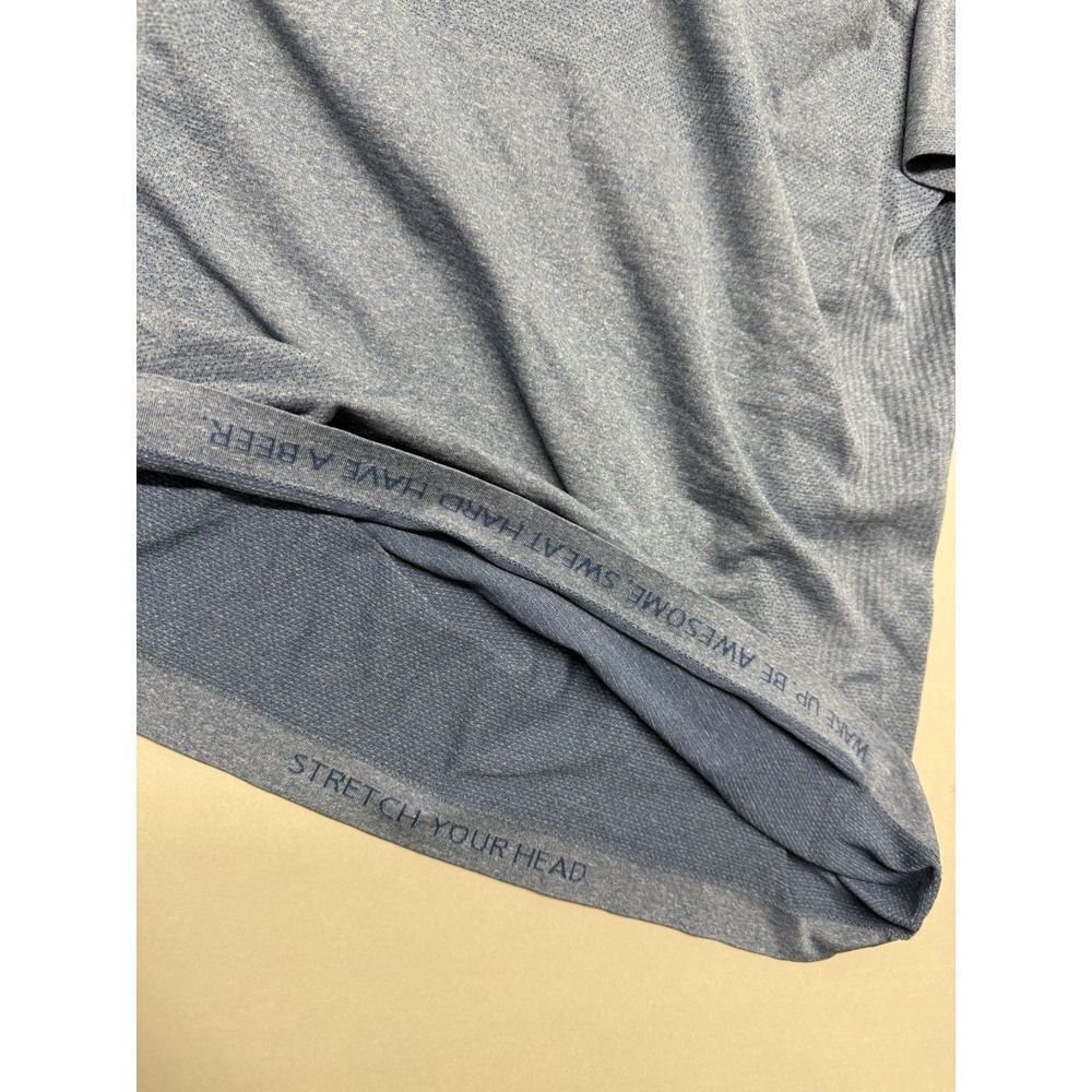 Lululemon Metal Vent Tech Short Sleeve Tee Blue Mens Athletic Training. Sz S - Picture 8 of 10